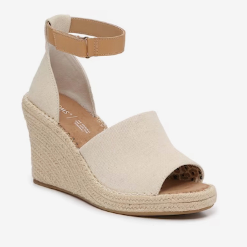 NWT TOMS Marisol Espadrille Wedge Sandal